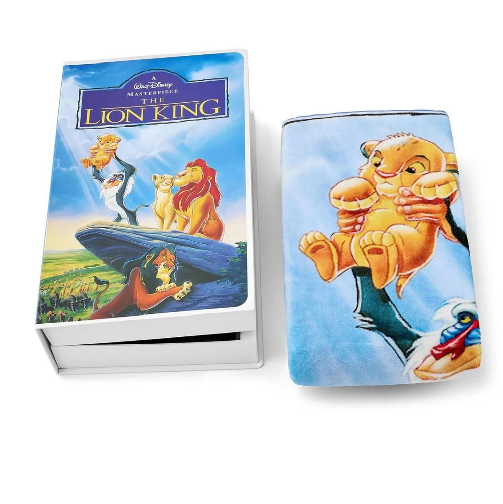 Disney Lion King Classic Retro VHS Boxed Silk Touch Throw 50in X 70in